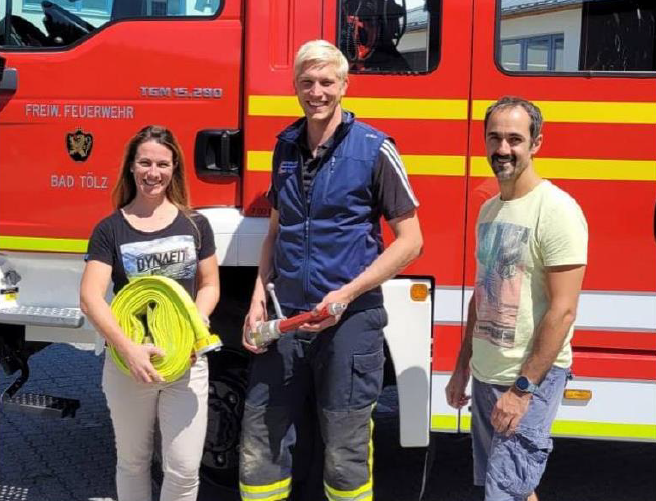 Ramona Schmid, Kommandant Thomas Fuchsberger, Alexander Grögeder